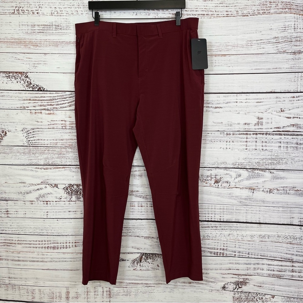 Fabletics The Only Pant Red Water Resistant Pants